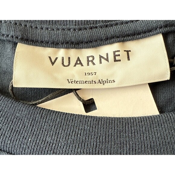 Vuarnet Outline Cotton Short Sleeve T-Shirt NEW Navy Size XL NWT - Picture 5 of 11